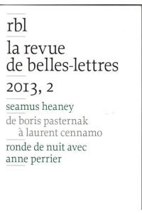 rbl - la revue de belles-lettres / 2013-2;