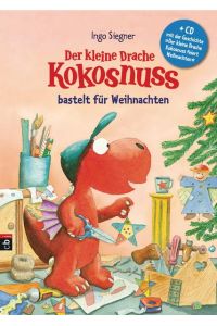 Der kleine Drache Kokosnuss bastelt für Weihnachten -: Set mit CD (Weihnachtsbücher, Band 1)  - Set mit CD