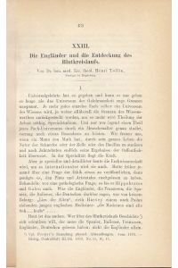 Die Engländer und die Entdeckung des Blutkreislaufs. IN: Virchows Arch. path. Anat. , 97, S. 431-482, 1884, Br.