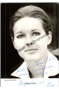 Original Autogramm Helga Schlack /// Autogramm Autograph signiert signed signee