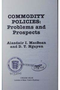 Commodity policies.   - problems and prospects.