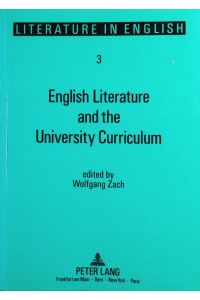 English literature and the university curriculum.