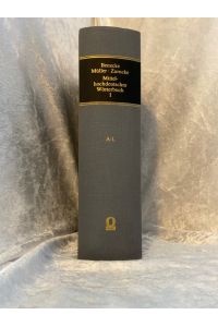 Mittelhochdeutsches Wörterbuch, Band I, A-L (1 Band von 4 Bänden)