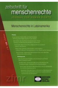 Zeitschrift für Menschenrechte: Menschenrecht in Lateinamerika.   - 2011 Nr. 2.