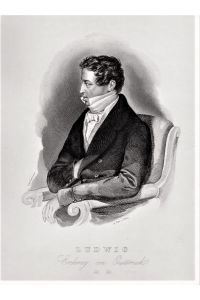Ludwig Joseph von Habsburg-Lothringen, Erzherzog von Österreich (1784–1864). Porträt in Halbfigur. Orig. Stahlstich von Ig. Krepp nach Leop. Fischer, um 1836.