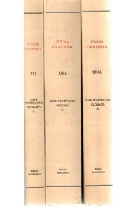 Studia Gratiana post octava Decreti Saecularia, collectana historiae ivris Canonici, XXI, XXII, XXIII,   - Liber Pontificalis Glossato 1, 2 und 3,