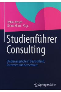 Studienführer Consulting.   - Studienangebote in Deutschland, Österreich und der Schweiz.