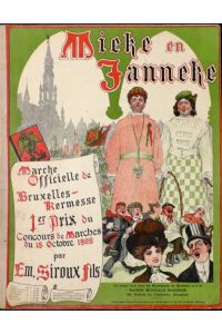 Mieke en Janneke. Marche officielle de Bruxelles-Kermesse. 1er prix du Concours de Marches ddu 18. Octobre 1909