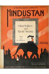 Hindustan. Fox-trot. Piano seul. Oliver Wallace and Harold Weeks