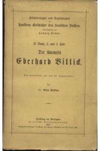 Der Karmelit Eberhard Billick. Ein Lebensbild aus d. 16. Jh.