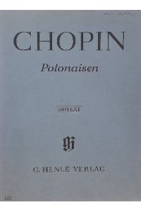 Polonaisen (Urtext) (Nach Eigenschriften, Abschriften und Erstausgaben Hg. Ewald Zimmermann. Fingersatz Hans-Martin Theopold)