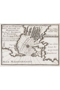 Plan du Port de Bouc, Proche le Martigues - Martigues Port-de-Bouc Cote-d'Azur map carte maritime chart
