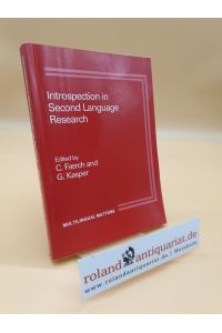 Introspection in Second Language Research (Multilingual Matters)