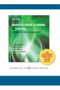 Jacobs, F: Manufacturing Planning and Control