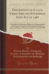 Savings, U: Description of S. 1310, Urban Jobs and Enterpris