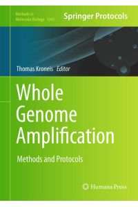 Whole Genome Amplification  - Methods and Protocols