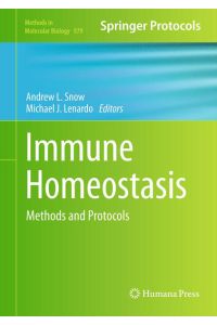 Immune Homeostasis  - Methods and Protocols