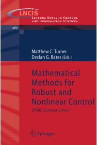 Mathematical Methods for Robust and Nonlinear Control  - EPSRC Summer School