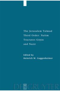The Jerusalem Talmud. Third Order: Našim / ee