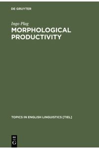 Morphological Productivity  - Structural Constraints in English Derivation