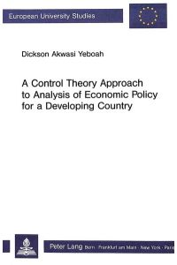 A Control Theory Approach to Analysis of Economic Policy for a Developing Country
