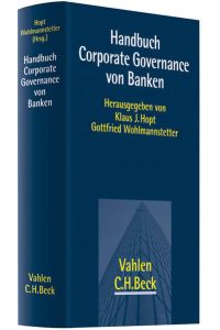Handbuch Corporate Governance von Banken