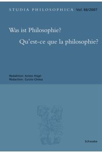 Was ist Philosophie? /Qu`est-ce que la philosophie?