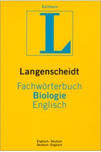 Langenscheidt Fachwörterbuch Biologie Englisch  - Englisch-Deutsch/Deutsch-Englisch