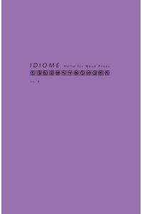 Idiome  - Hefte für Neue Prosa Nr. 9