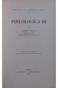 Philologica. 3.