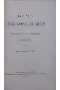 Lydgate's Horse, goose and sheep.