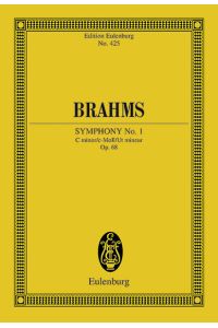 Sinfonie Nr. 1 c-Moll  - op. 68. Orchester. Studienpartitur.