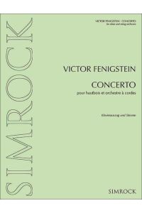 Concerto  - Oboe und Streichorchester. Klavierauszug mit Solostimme.