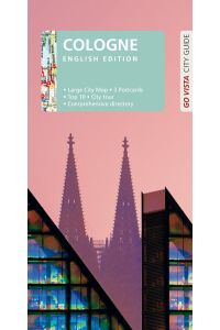 GO VISTA: City Guide Cologne  - English Edition - Guidebook with extra map and three postcards