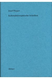 Werke / Kulturphilosophische Schriften