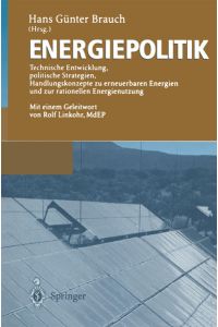 Energiepolitik  - Technische Entwicklung, politische Strategien, Handlungskonzepte zu erneuerbaren Energien und zur rationellen Energienutzung