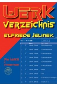 Werkverzeichnis Elfriede Jelinek