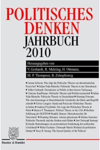 Politisches Denken. Jahrbuch 2010.