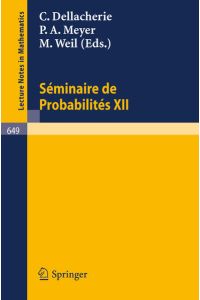 Séminaire de Probabilités XII  - Université de Strasbourg 1976/77