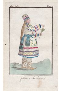 Femme Mordivine.  - Russia Mordvins Mordovia Ural Russland Tracht costumes