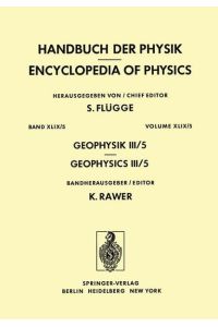 Geophysik III / Geophysics III  - Teil V / Part V