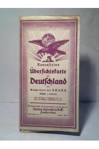 Ravensteins Übersichtskarte von Deutschland mit Gaugrenzen der N. S. D. A. P.