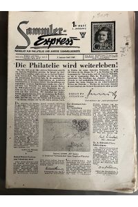 Sammler-Express 1. -24. Heft / 3. Jahrgang - Fachzeitung für Philatelie und andere Sammelgebiete.   - 24 Hefte