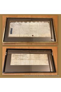 Indenture Document England DATE: 25. April 1740 NAMES: William Spencer of Bramley Grange in the parish of Braithwell / John Camden Eckington, Derby, England
