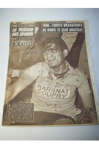 Numero: 749, 29. Juin 1959. - Tour: Chutes dramatiques de Robic et Jean Anastasi. (Tour de France 1959 )