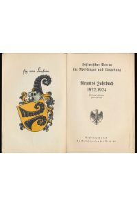 Historischer Verein für Nördlingen und Umgebung : Neuntes (9. ) Jahrbuch 1922/1924