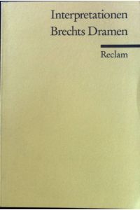 Brechts Dramen.   - Reclams Universal-Bibliothek ; Nr. 8813