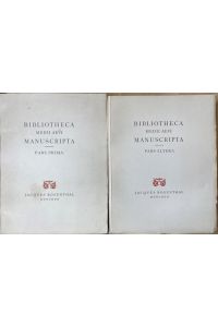 Bibliotheca medii aevi manuscripta. Pars prima und Pars altera. 2 Bände. Mit zus. 42 Tafeln.