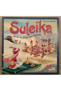 Zoch 28300: Suleika - Basar der fliegenden Teppiche [Brettspiel].   - Nominiert für das Spiel des Jahres 2008. Achtung: Nicht geeignet für Kinder unter 3 Jahren.