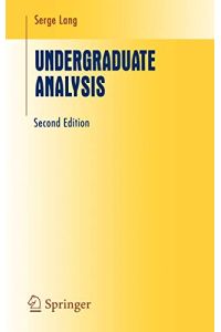 Undergraduate Analysis (Undergraduate Texts in Mathematics)
